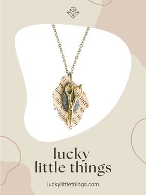 Rock Paper Scissors Pendant Necklace - Charm